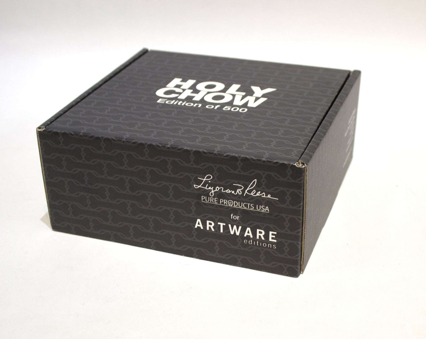 Ligorano Reese's ceramic Holy Chow dog bowl. Signed edition of 500 with gift box. From Artware Editions and Pure Products USA.