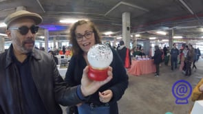 These people really like a good shake! Captured on video giving the Fuck snow globe a shake at the Christmas sale at the Brooklyn Navy Yard, December 2022.