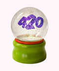 Ligorano Reese's Smoke Gets In Your Eyes 420 standard edition glass snow globe. Sold Out. No longer available from Pure Products USA.