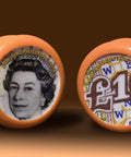 Ligorano Reese's custom Duncan Yo-Yo with British sterling 10 pound note on front and back. Queen Elizabeth II on front. From Pure Products USA.